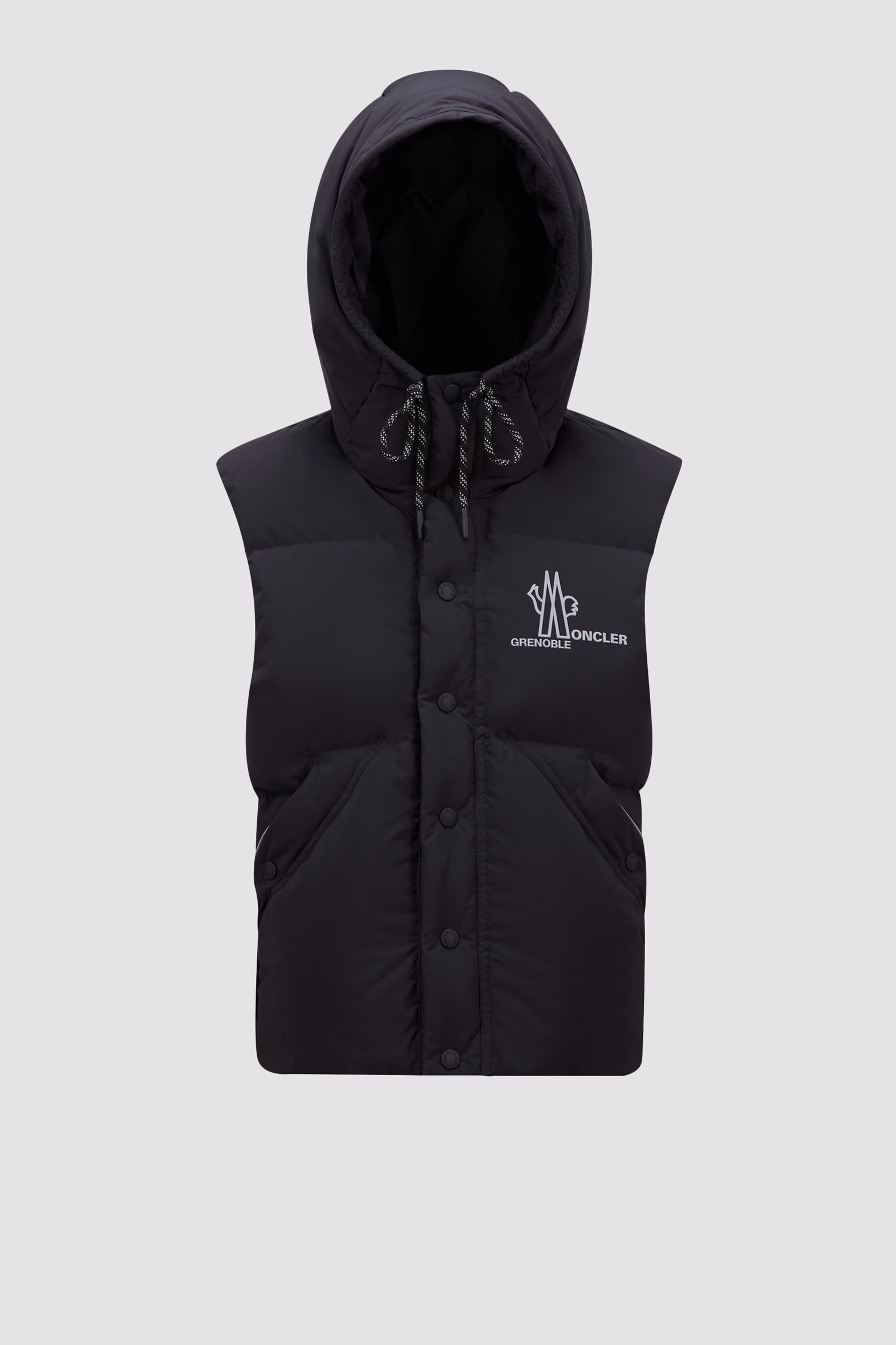 Baldy Hooded Down Vest Men Black Moncler 2